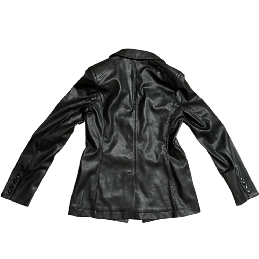 Bagatelle faux leather black bomber